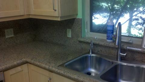 Image Full Height Granite Backsplash